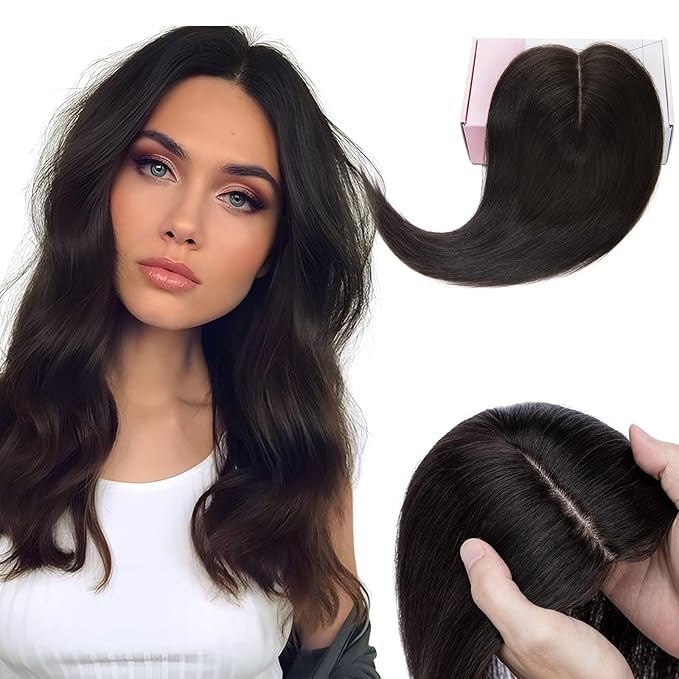 Topo De Cabeça (Cabelo Humano) - Para Alopecia, Falhas, Cabelos Ralos e com Queda