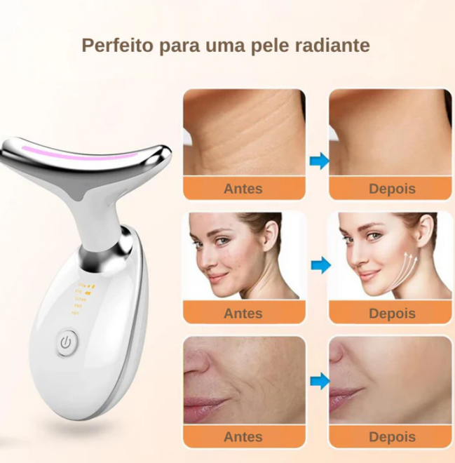 Massageador Facial Rejuvenecedor – Elimine Rugas, Papada e Acne Rápido!