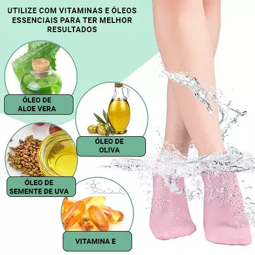 Meias Hidratantes - Cuidados com os pés seu Spa Doméstico